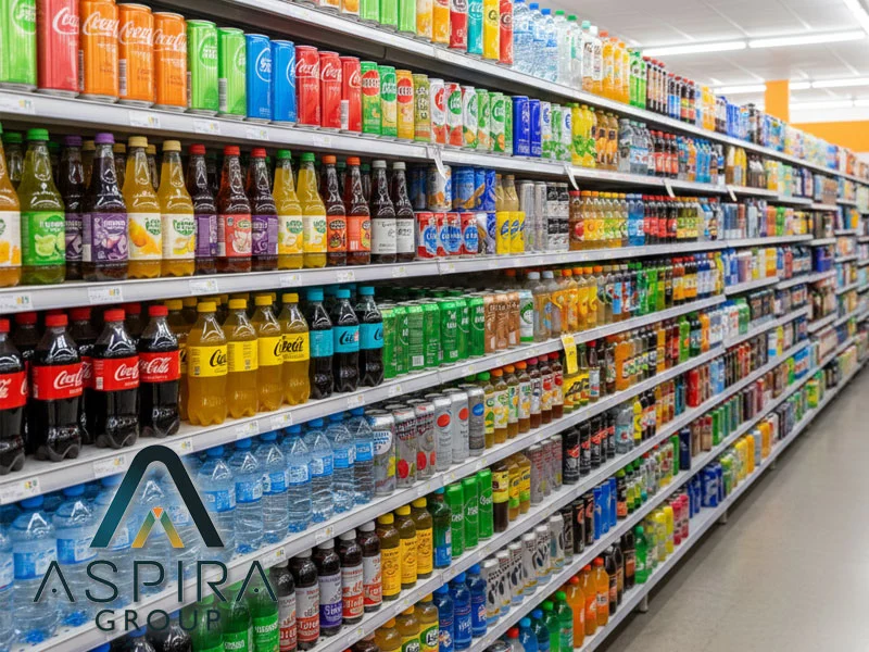 Wholesale beverages, sodas, and energy drinks pallet